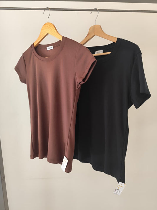Remera Caramelo Cuello Redondo
